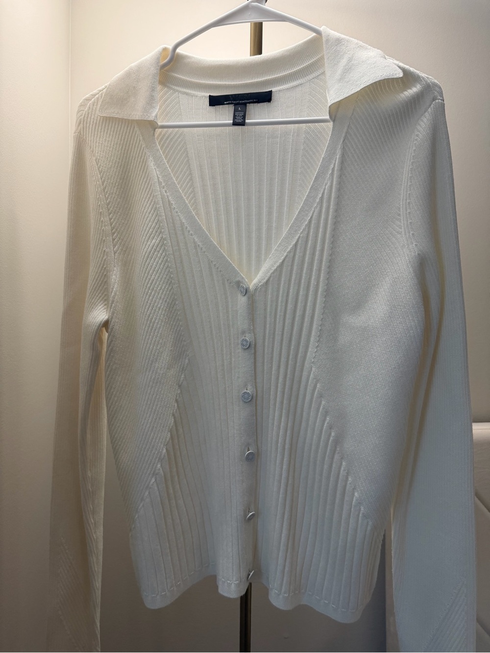 WHBM Women's Ivory Cardigan
